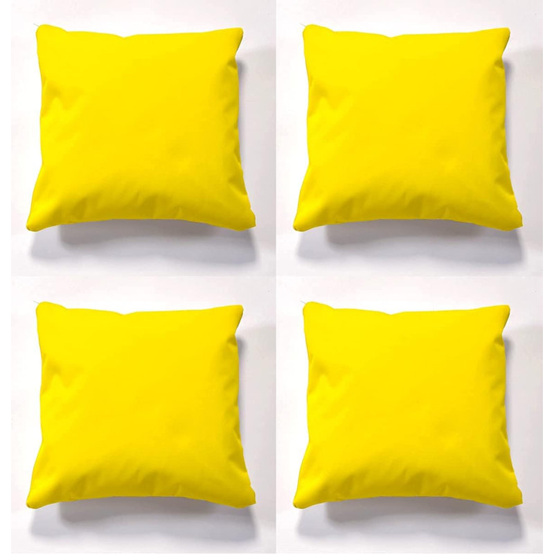 Garden Dining Chair Cushion, Yellow