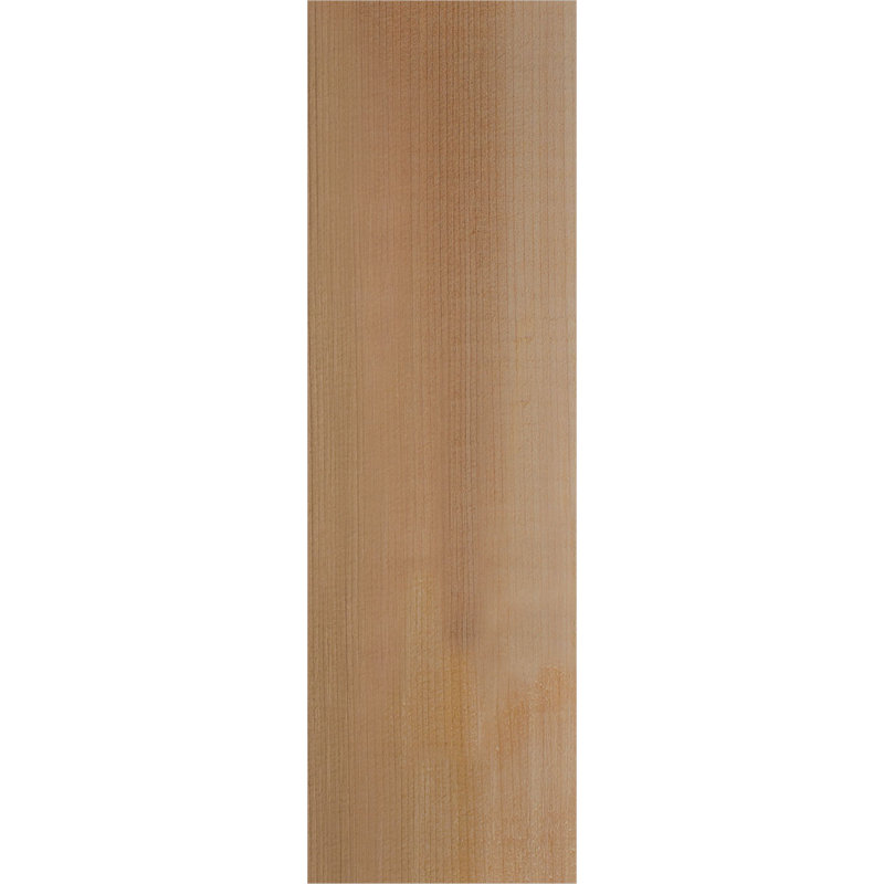 Queue de chevron lisse Carmel, Cèdre rouge de l'Ouest, 12" H x 24" W x 3.5" D