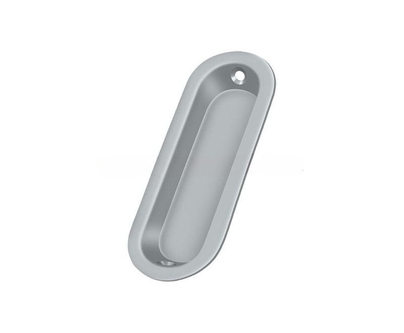 Flush 2 Center to Center Cup Pull, Brushed Chrome