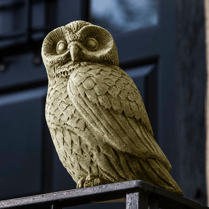 Bird Owl Garden Statue, Ferro Rustico Nuovo