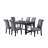 Leviton Urban Style Wood Dark Wash Turned-Leg Dining Set-763532098-764005488