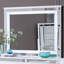 Miroir Livorno G02790-M, champagne argenté