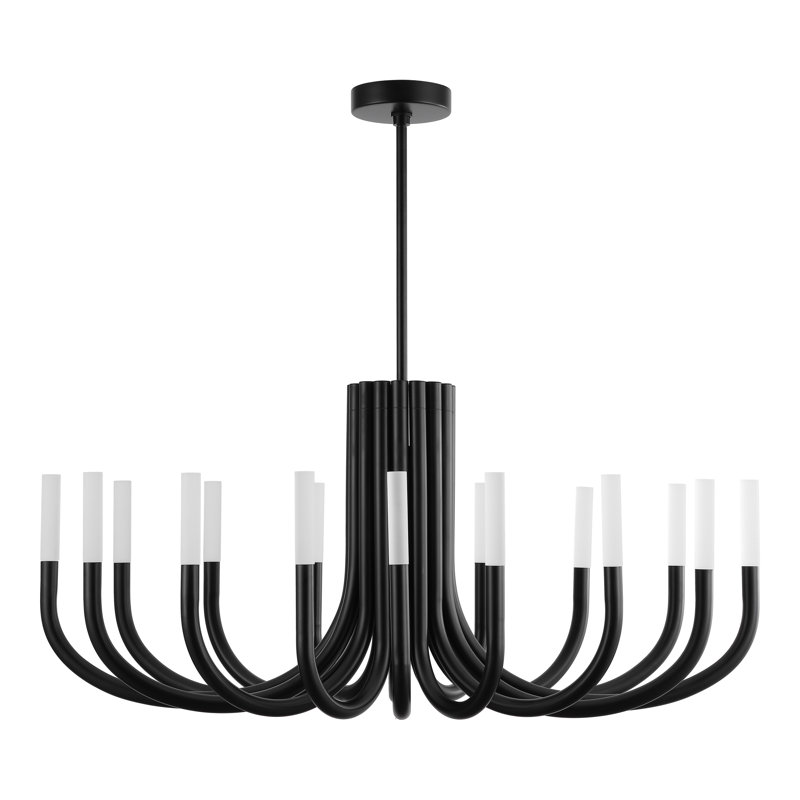 Lustre 12 lumières Evonne, Noir