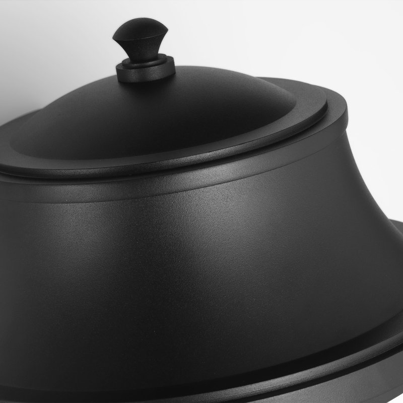 Portola Large Lantern from Generation Lighting , 18" H x 10.625" W x 11.375" D, Textured Black