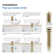 Bathroom Sink Pop Up Drain Stopper with 12" tailpiece, with Overflow
