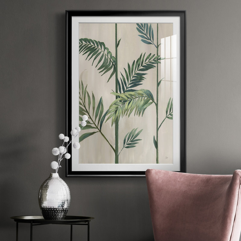 Modern Fronds II - cadre photo, impression, Noir, H 30,5 po x l 42,5 po x P 1,5 po