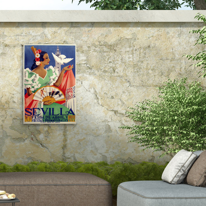 Toile d'extérieur Marcus Jules Sevilla, H 12 po x l 19 po