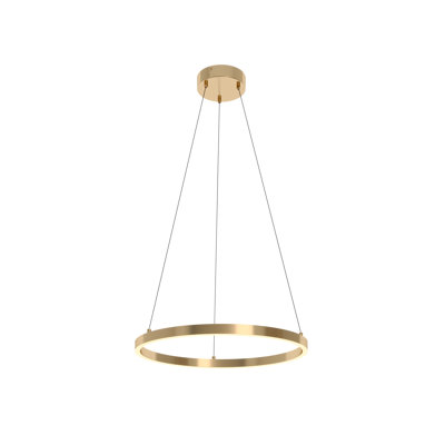 1 - Light LED Pendant with Accents