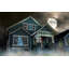 Décoration numérique d'Halloween AtmosFX Ghostly Apparitions sur USB + écran holographique 36 po x 80 po