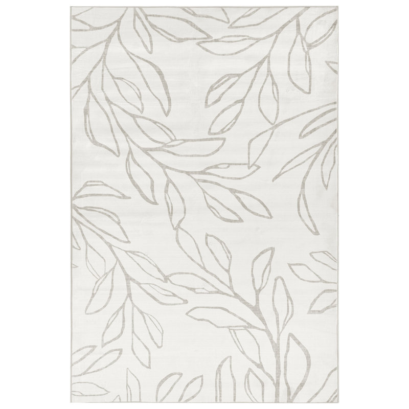Floral Area Rug, Rectangle 140 x 200 cm