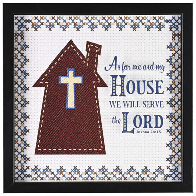Framed Wall Art As For Me And My House