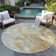 Machine Washable Indoor/Outdoor Cinead ACN1707 Gold Rug