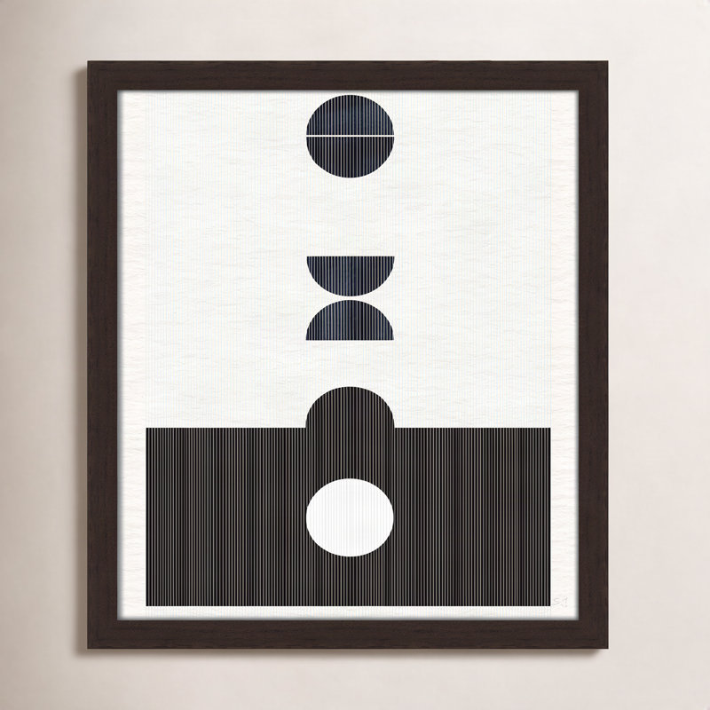 «Eclipse I» par Susan Jill - impression encadrée, H 15 po x l 13 po x P 0,75 po, Cadre en noyer à grain ouvert