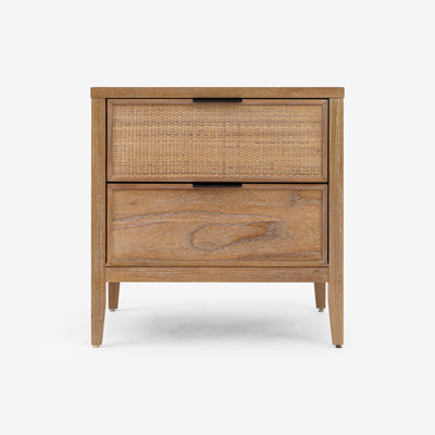 Kalana - 2-drawer Rattan Nightstand