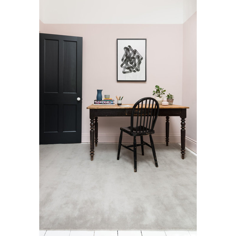 Farrow & Ball Cut And Loop Stripe Order Grey Area Rug, Rectangle 8' x 10'