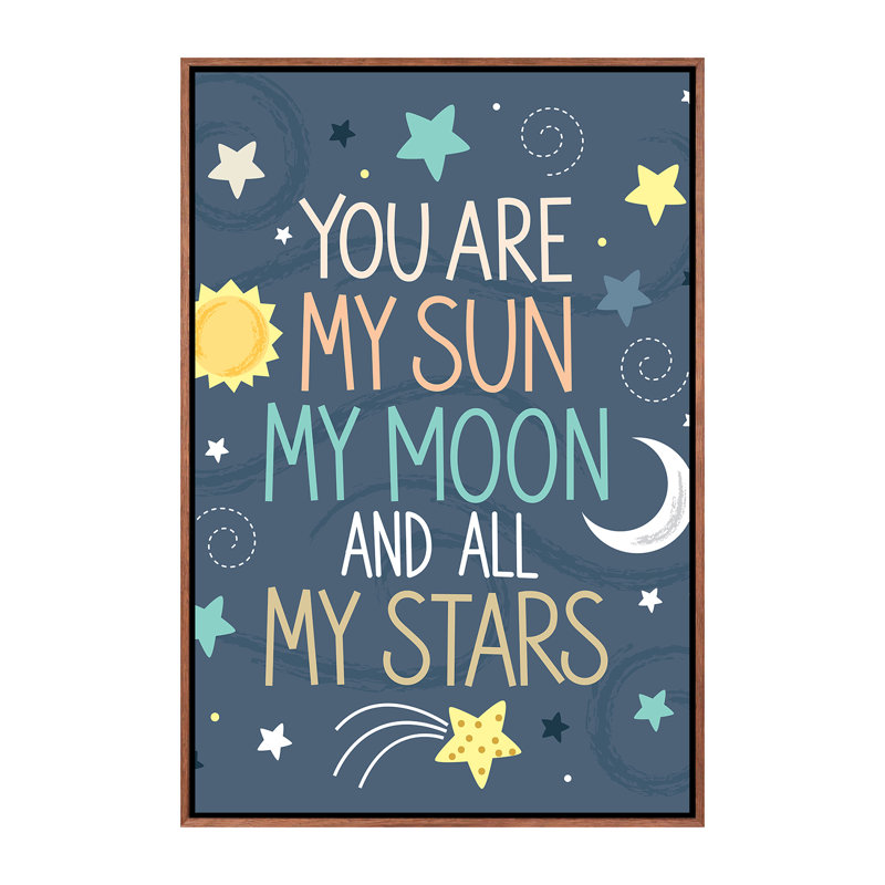 «Baby My Little Universe I» par Ilis Aviles, reproduction d'art textuel, H 60 po x l 40po x P 1,5 po, Pas de tapis