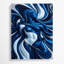 Art mural abstrait sur toile bleue-333672886