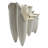 Handmade White Ceramic Tulip Cluster Vase – Modern Sculptural Porcelain Centerpiece by Dounia