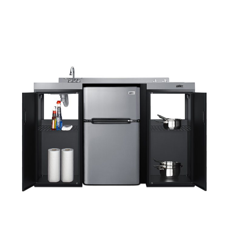 Summit Appliance 30 in. Compact Kitchen in Black