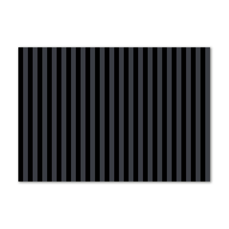 Black And Grey Stripes - Wrapped Canvas Print