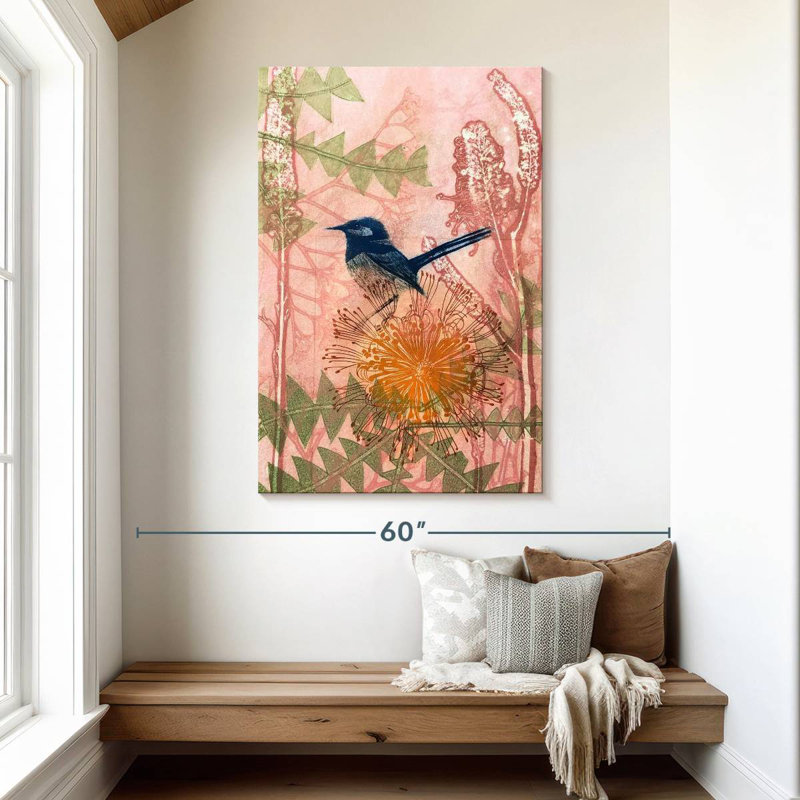 Brampt Little Blue Wren, 48" H x 32" W