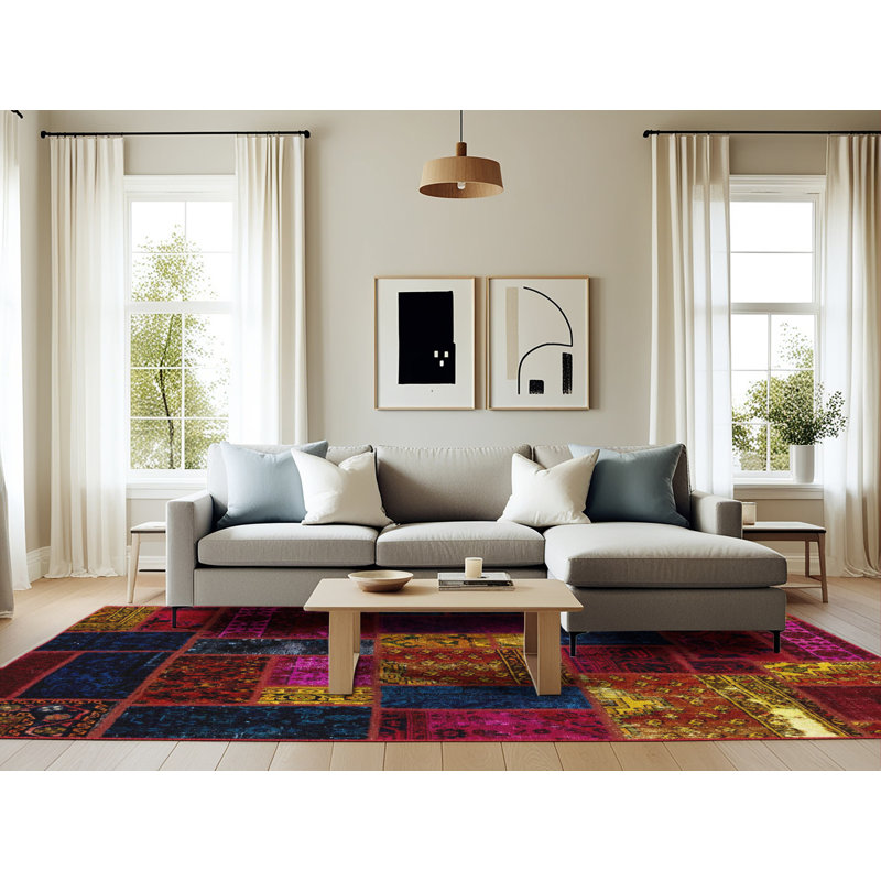 Abstract Indoor Rug, Rectangle 6' x 9'