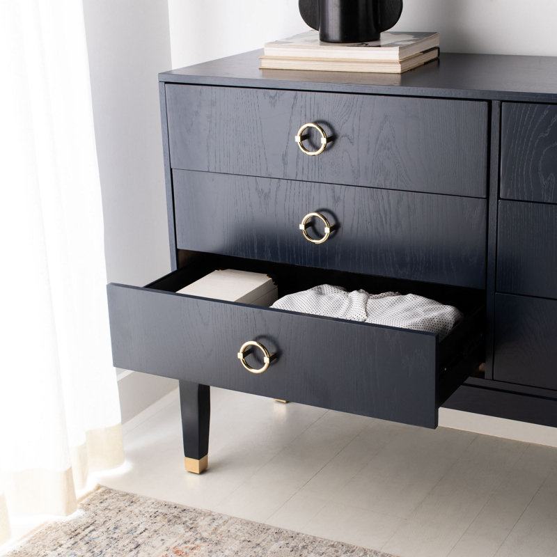 Longhin 56'' W 6 - Drawer Dresser, Navy