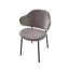 Holly Upholstered Armchair with Metal Frame-344469597-376479047
