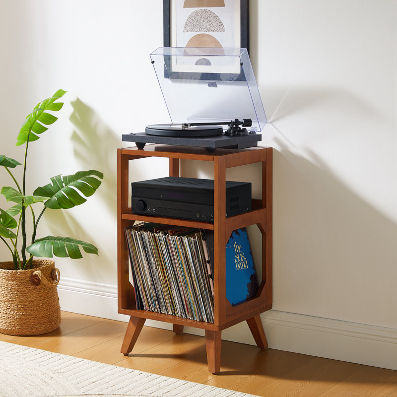 Support pour tourne-disque Zayne, Walnut