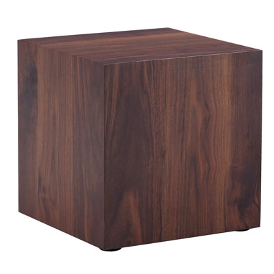 16*16*16 Inch Walnut Wood Grain MDF Coffee Table