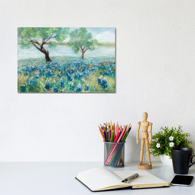 Green Fields I by Robin Maria - Painting on Canvas, 66.04 cm H x 45.72 cm W x 1.91 cm D, Wrapped Canvas