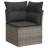  Garden Sofa Set Grey