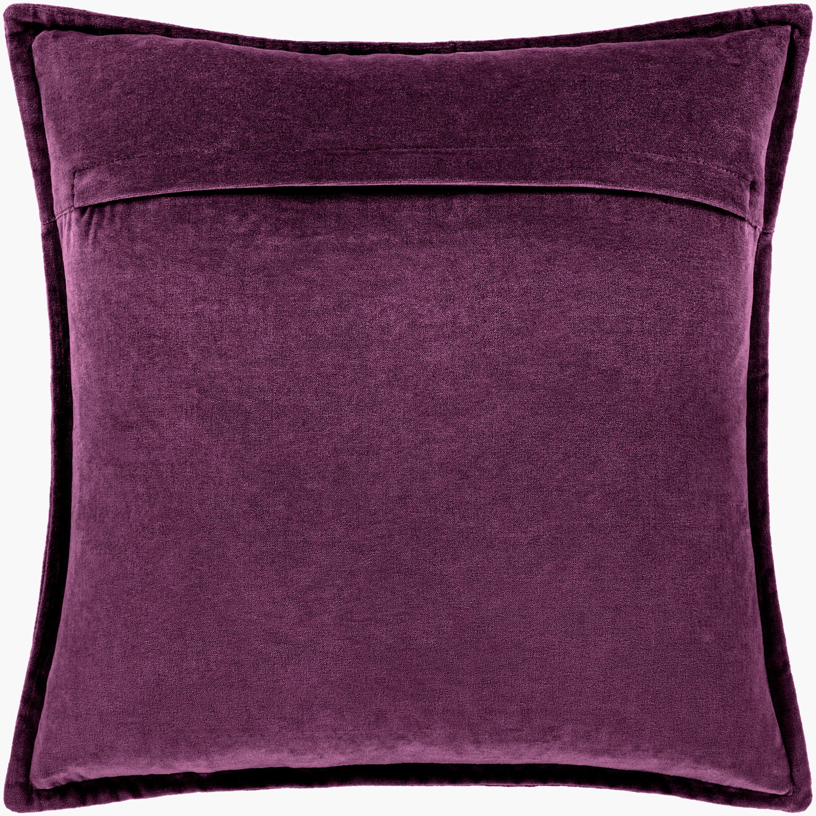 Edgar Throw Pillow, Dark Purple, Down, 18"H x 18"W
