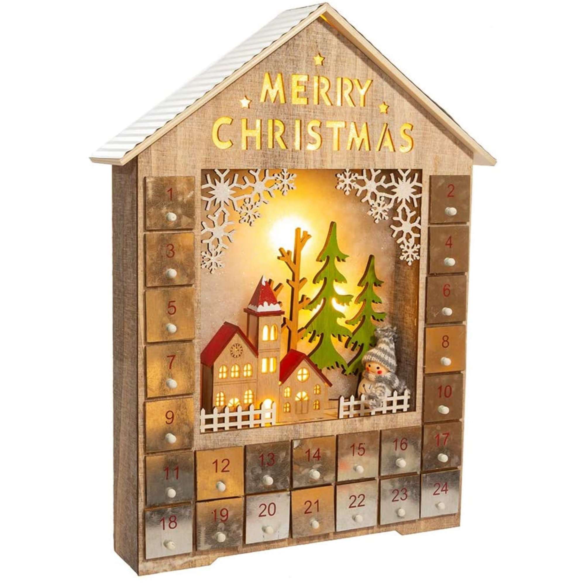 Kurt Adler LED Christmas Advent Calendar House | Wayfair