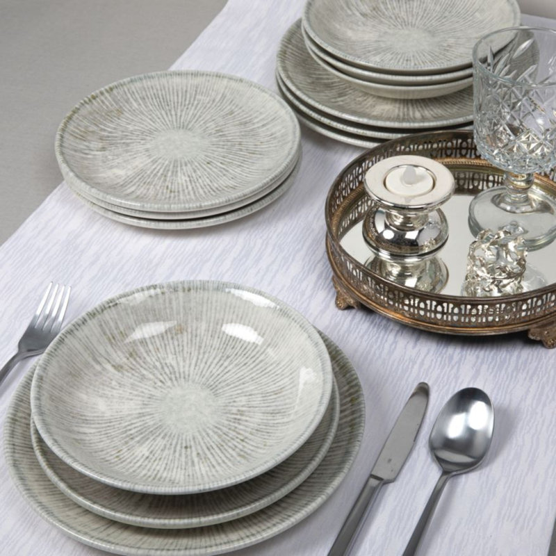 Porcelain China Dinnerware Set 12 Piece - Service for 4