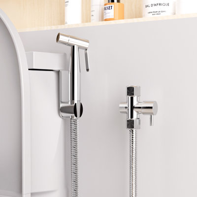 Bidet Sprayer, Soft & Jet Spray, Adjustable Water Flow, Leak-Proof Stainless Steel, 59" Hose