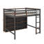 Lit mezzanine double avec 8 tablettes ouvertes-157930013