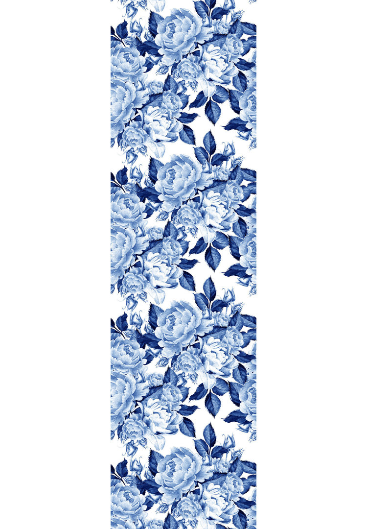 Troutman Peel & Stick Floral Roll Canora Grey