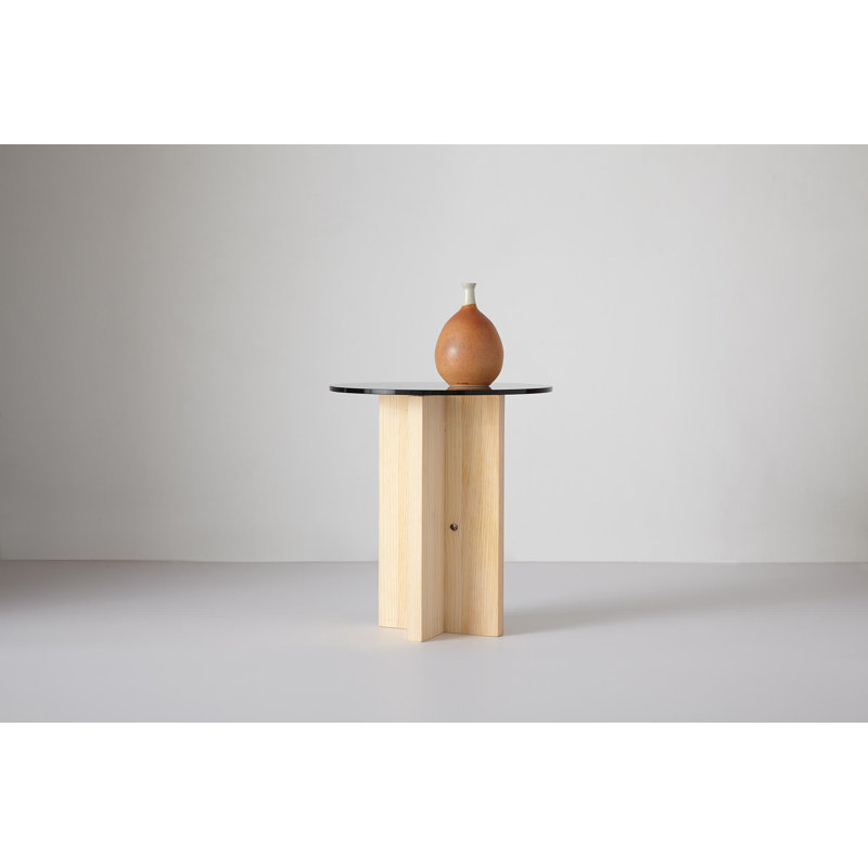 Rugosa Glass End Table