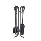 5 Piece Classic Iron Compact Fireplace Tool Set