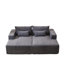 Méridienne modulaire surdimensionnée de 87 po, sans assemblage requis, causeuse en peluche avec canapé-lit inclinable, fauteuil-lit moderne moelleux pour la chambre à coucher du salon intérieur-1084922430