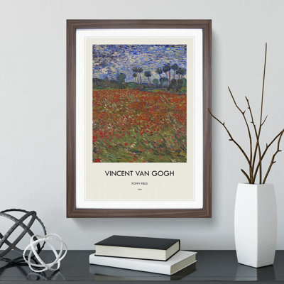 Poppy Field Print by Vincent Van Gogh - Picture Frame Painting