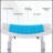 6-Level Adjustable Curved Bath Stool Spa Shower Chair Non-Slip Design for the Elderly