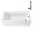 Streamline 66 in. x 32 in. Acrylic Right-Hand Drain Alcove Bathtub in Glossy White With External Drain-108366685