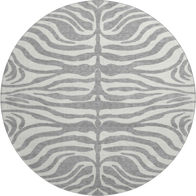 Premium Machine Washable Goulven AMF1042 Animal Print Rug