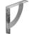 2"W x 8"D x 8"H Bulwark Bracket, Steel (4-Pack)-90615791-112198552