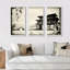 Encre de Chine, ensemble d'art mural sur toile encadré paysage-732196574-732196575
