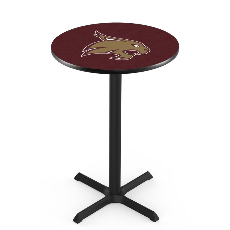 Round Metal Base Dining Table, Texas State University