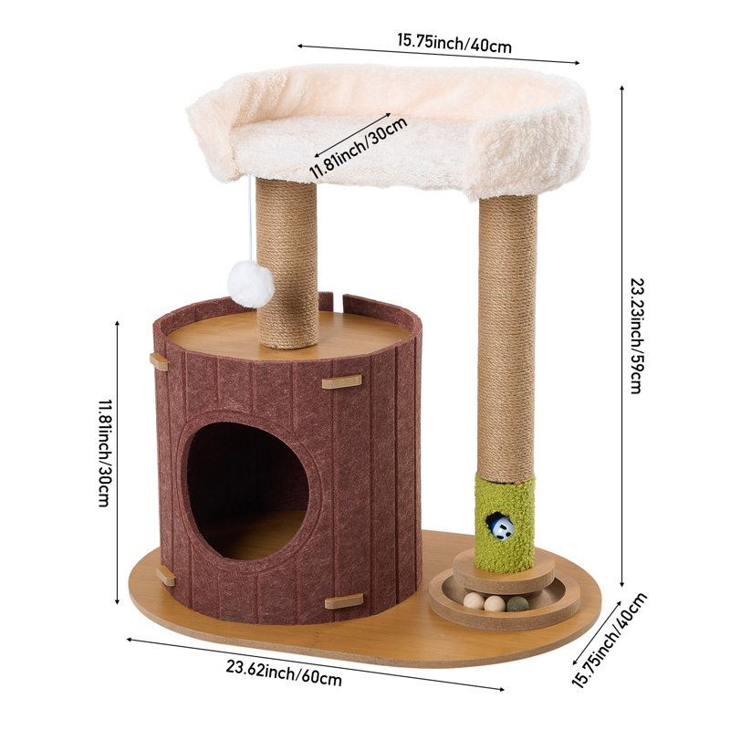 59 cm H Cat Tree / Condo