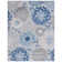 Kellems Indoor/Outdoor Grey/Royal Blue Rug